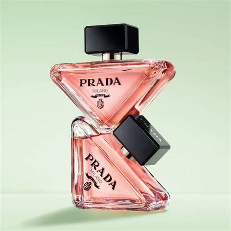 prada perfume triangle bottle.